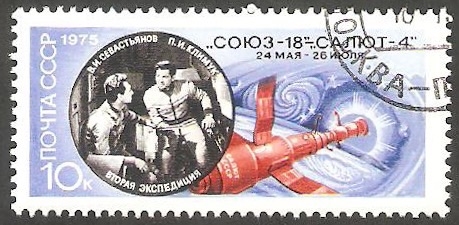 Klimuk y Sevastianov, cosmonautas