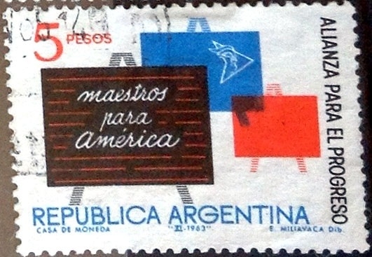 Intercambio crxf2 0,20 usd 5 peso 1963