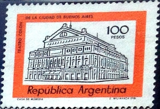 Intercambio 0,20 usd 100 peso 1977