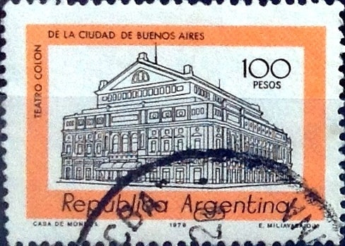 Intercambio 0,20 usd 100 peso 1977