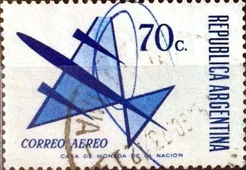 Intercambio 0,50 usd 70 cent. 1973