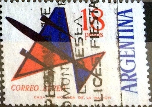 Intercambio 0,35 usd 18 pesos. 1963