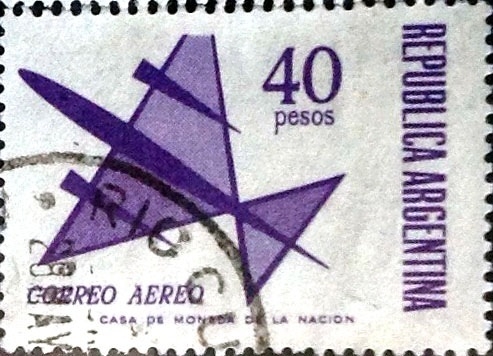 Intercambio 0,30 usd 40 pesos. 1969