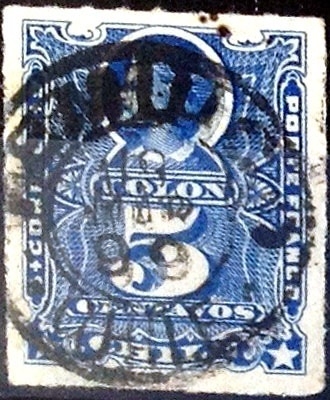 Intercambio 0,50 usd 5 cent. 1883
