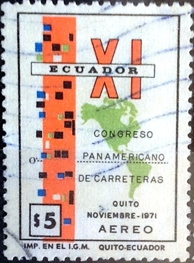 Intercambio 0,45 usd 5 sucre. 1971