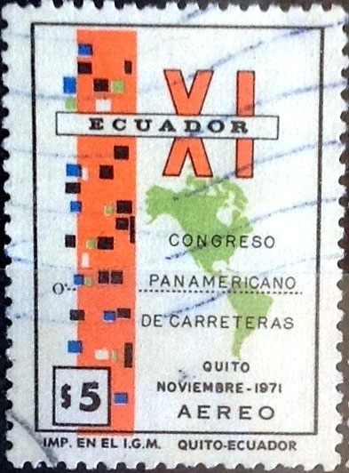 Intercambio 0,45 usd 5 sucre. 1971