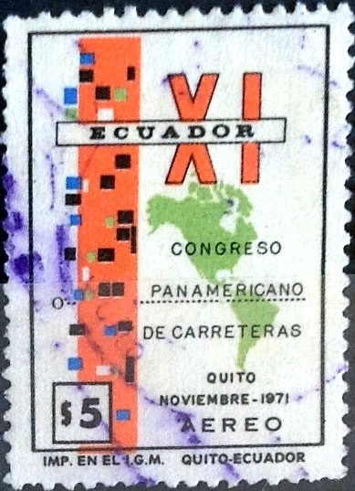 Intercambio 0,45 usd 5 sucre. 1971