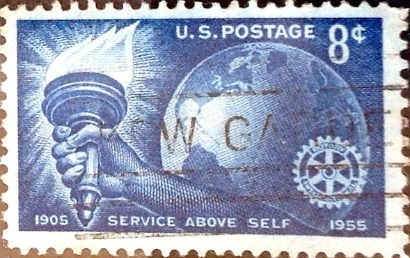 Intercambio cr5f 0,20 usd 8 cent. 1955