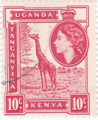 Isabel II y jirafa