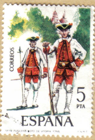 UNIFORMES - Fusilero Regimiento Vitoria 1766