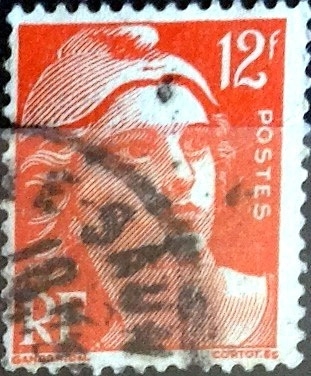 Intercambio 0,25 usd 12 fr. 1951