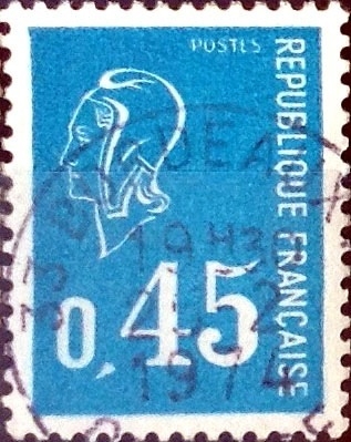 Intercambio 0,20 usd 45 cent. 1971