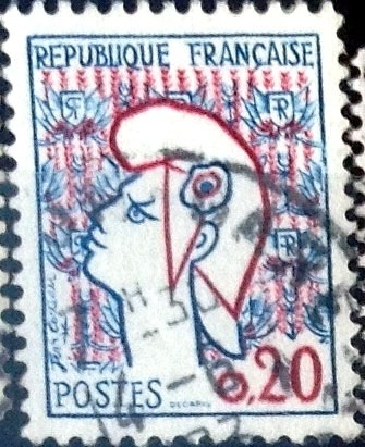 Intercambio 0,20 usd 0,20 fr. 1961