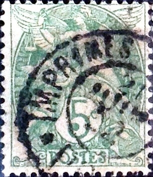 Intercambio 0,35 usd 5 cent. 1900