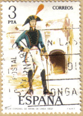 UNIFORMES - Coronel de Infanteria 1802