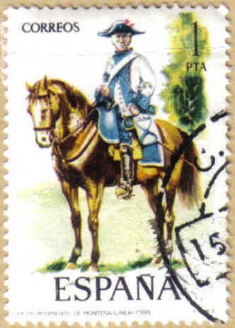 UNIFORMES - Regimiento de Montesa 1788