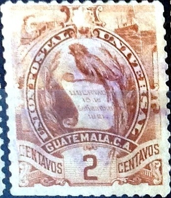 Intercambio cr2f 0,20 usd 2 cent. 1886