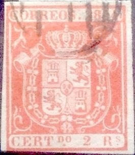 Intercambio 110,0 usd 2 reales 1854