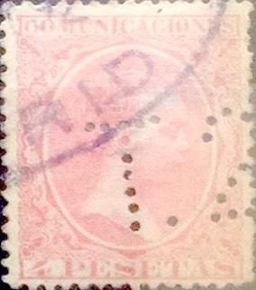 Intercambio 47,50 usd 4 pesetas 1889