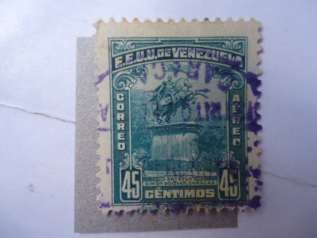 E.E.U.U. de Venezuela - Esttua de Simón Bolívar-Caracas.