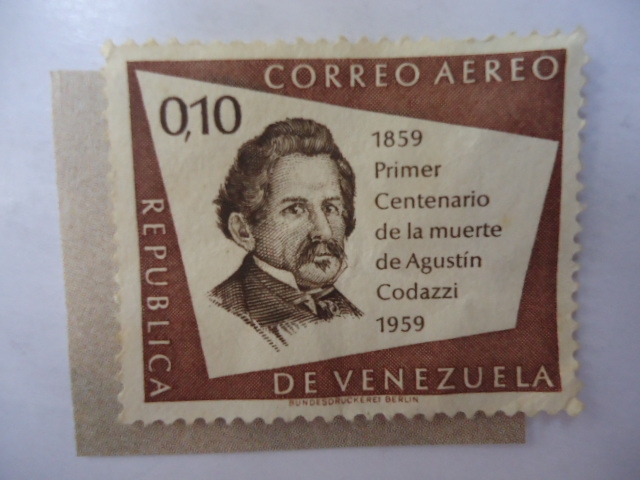 Primer Centenario de la Muerte de Agustín Codzzi 1859-1959.