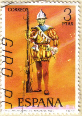 UNIFORMES - Arcabucero de Infanteria 1534