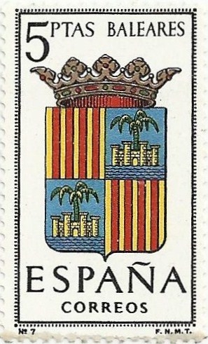 ESCUDOS DE CAPITAL DE PROVINCIA. GRUPO I. Nº 7. ILLES BALEARS. EDIFIL 1412