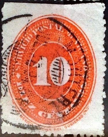 Intercambio 0,35 usd 10 cent. 1890