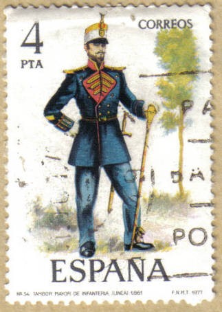 UNIFORMES - Tambor Mayor de Infanteria 1861