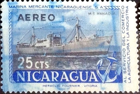 Intercambio cr5f 0,20 usd 25 cent. 1957