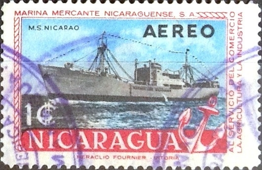 Intercambio cr5f 0,45 usd 1 Córdoba. 1957