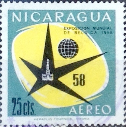 Intercambio 0,20 usd 25 cent. 1958