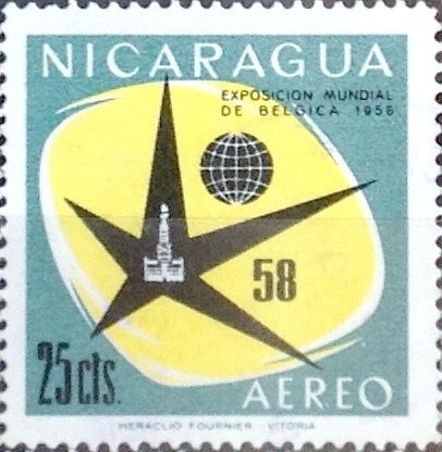 Intercambio 0,20 usd 25 cent. 1958