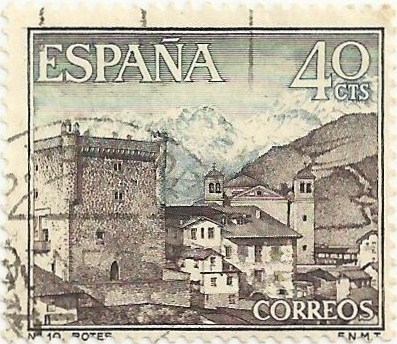 SERIE TURÍSTICA GRUPO I. PAISAJES Y MONUMENTOS. POTES. EDIFIL 1541 
