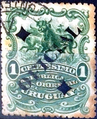 Intercambio 0,20 usd  1 cent. 1901