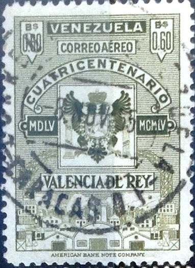 Intercambio 0,25 usd 60 cent. 1955