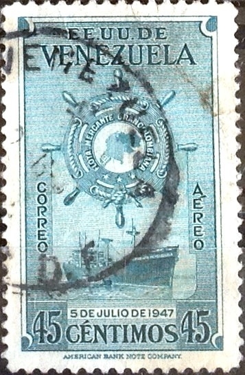 Intercambio 0,25 usd 45 cent. 1948
