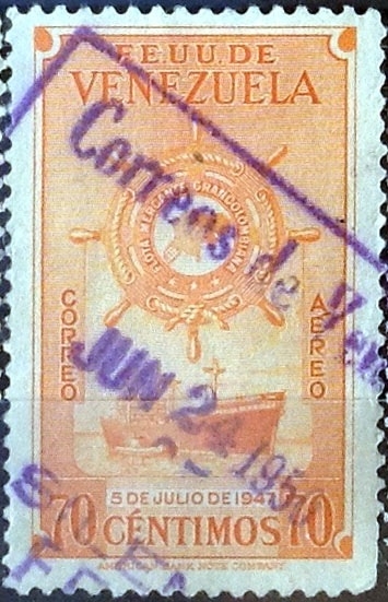 Intercambio 0,40 usd 70 cent. 1948