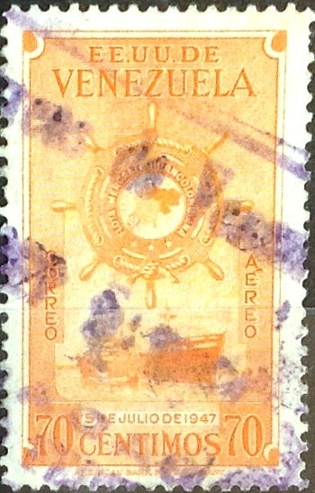 Intercambio 0,40 usd 70 cent. 1948