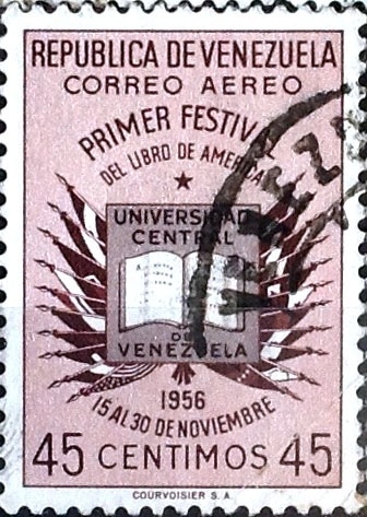 Intercambio 0,20 usd 45 cent. 1957