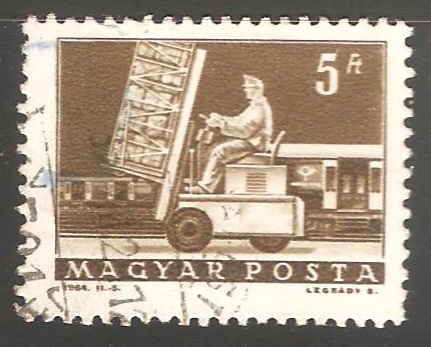  Hydraulic lift truck & mail car.montacargas