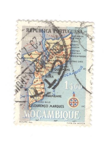 Mapa de Mozambique