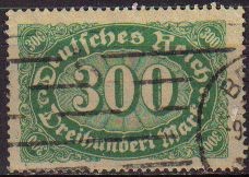 DEUTSCHES REICH 1922 Scott201  Sello Serie Básica Números Alemania Michel249 usado