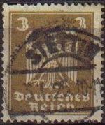 DEUTSCHES REICH 1924 Scott330 Sello Serie Aguila Alemania Michel 355