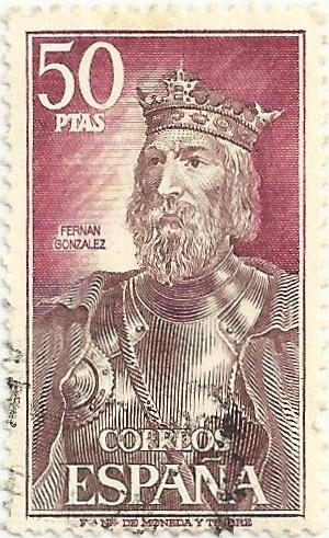 PERSONAJES ESPAÑOLES. FERNÁN GONZÁLEZ. EDIFIL 2073