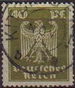 DEUTSCHES REICH 1924 Scott335 Sello Serie Aguila Alemania Michel 360