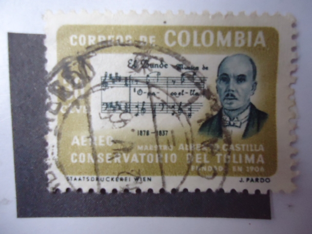 Maestro, Alberto Castilla - Conservatorio del Tolima, Fundado 1906.