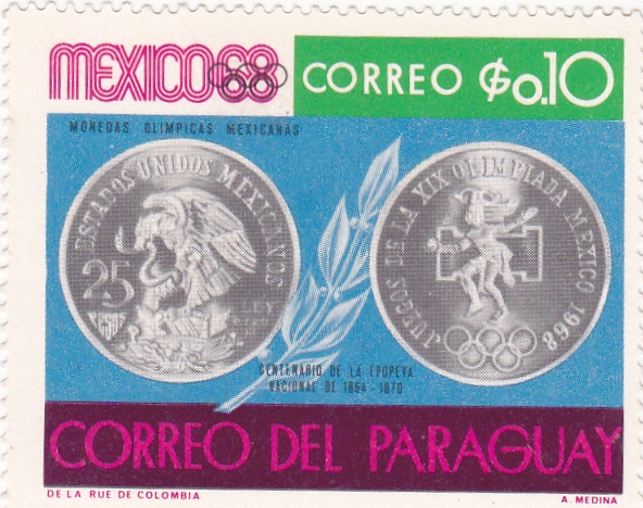 Mexico-68 monedas olímpicas mexicanas