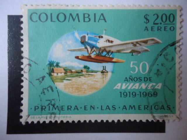 50 Años de Avianca - 1919-1969 - Primera en las Américas.