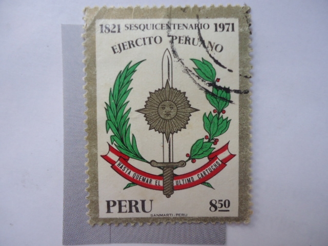 Sesquicentenario Ejercito Peruano 1821-1971.